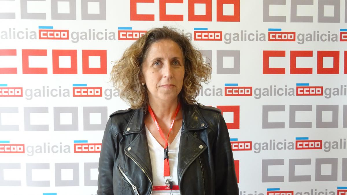 Amelia Prez lvarez, secretaria xeral do Sindicato Nacional de CCOO de Galicia